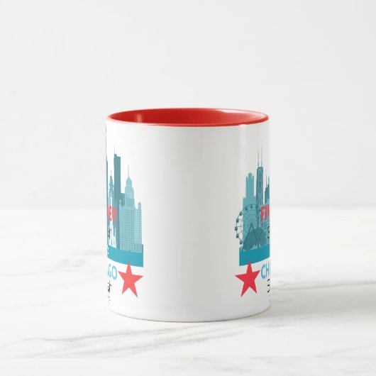 Personalized Chicago Marathon 2025 Gift For Runner Mok (Midden)