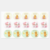 Personalized Chick Waterproof Labels (Vel)