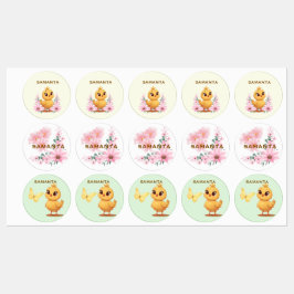 Personalized Chick Waterproof Labels 