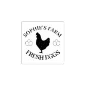 Personalized Chicken Egg Logo Rubberstempel (Afrduk)
