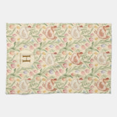 Personalized Chicken Monogram Kitchen Towel Theedoek (Horizontaal)