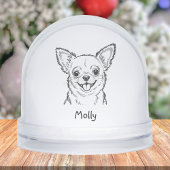 Personalized Chihuahua Dog Christmas Sneeuwbol