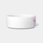 Personalized Chihuahua Pet Bowl  Pink Silhouette  Voerbakje (Links)
