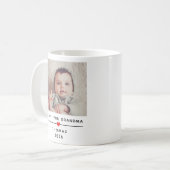 Personalized Child Photo Mug for Grandma with Name Koffiemok (Voorkant links)