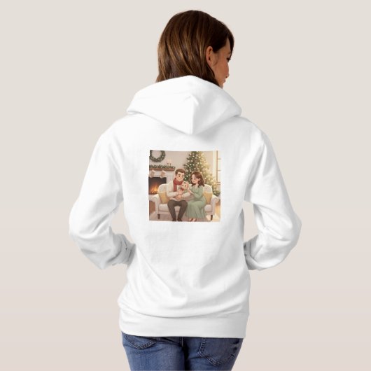 Personalized Child’s First Christmas Hoodie (Achterkant volledig)