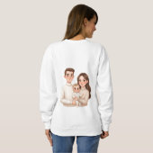 Personalized Child’s First Christmas Hoodie – Men’ Trui (Achterkant volledig)