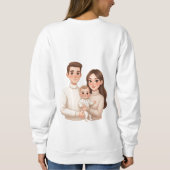 Personalized Child’s First Christmas Hoodie – Men’ Trui (Achterkant)