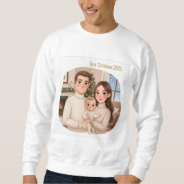 Personalized Child’s First Christmas Hoodie – Men’ Trui