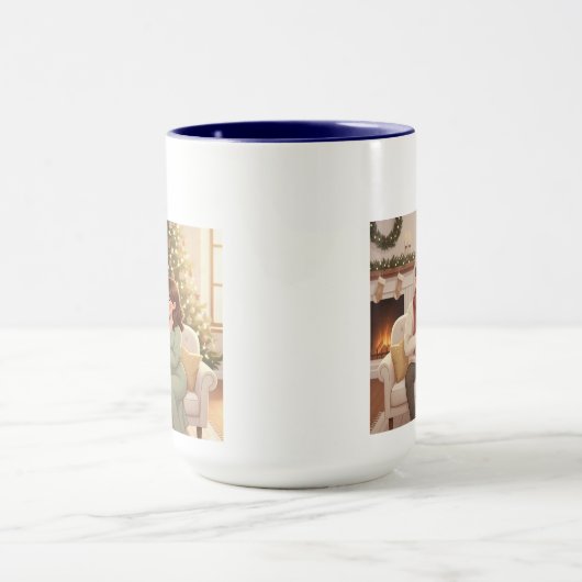 Personalized Child’s First Christmas Hoodie Mok (Midden)