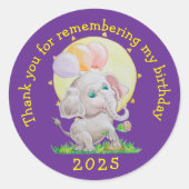 Personalized Children's Birthday Stickers (Voorkant)