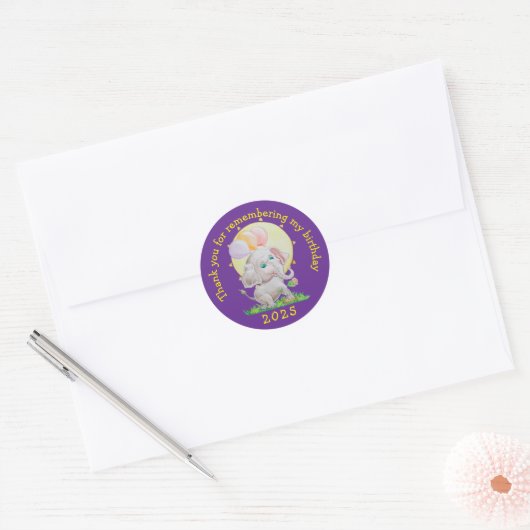 Personalized Children's Birthday Stickers (Envelop)