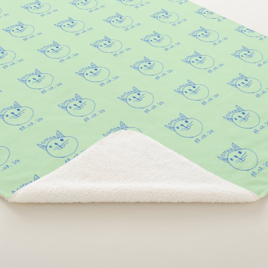 Personalized children's blanket, custom blanket sherpa deken (3/4)