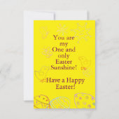 Personalized Children's Easter Flat Thank You Card Bedankkaart (Achterkant)