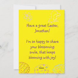 Personalized Children's Easter Greeting Card  Feestdagenkaart