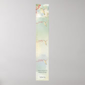 Personalized Child's Growth Chart Whimsical Wings  Poster (Voorkant)