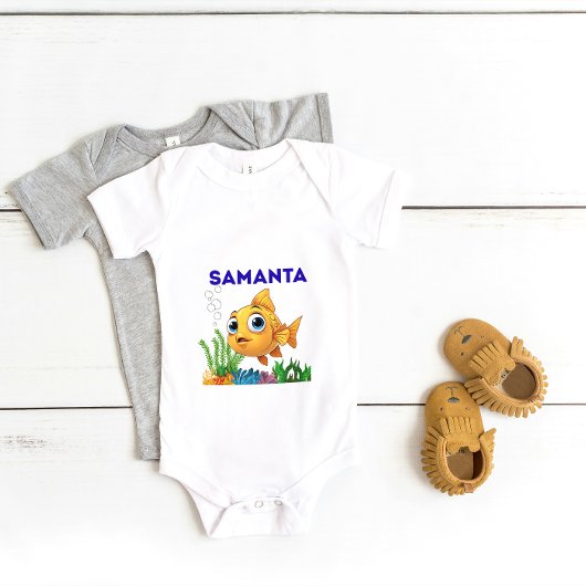 Personalized "[Child's Name]" Little Fish Bodysuit