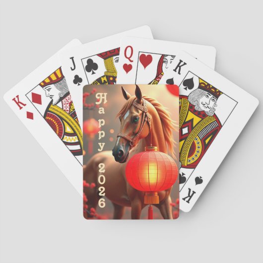 Personalized Chinese new year 2026 Pokerkaarten (Achterkant)