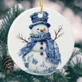 Personalized Chinoiserie Blue White Plates  Keramisch Ornament