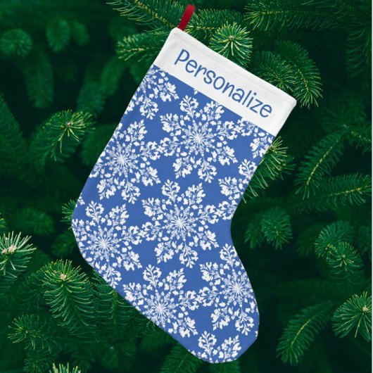 Personalized Chinoiserie Blue White Wreath Bells Keramisch Ornament