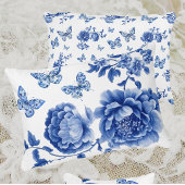 Personalized Chinoiserie Butterflies Flowers Tote Bag