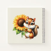 Personalized Chipmunk Notebook Notitieboek (Achterkant)
