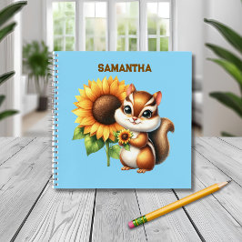 Personalized Chipmunk Notebook Notitieboek