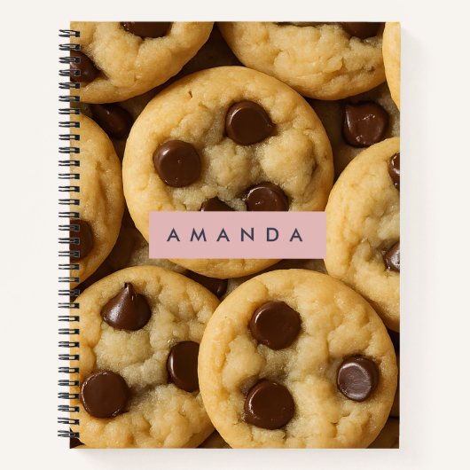 Personalized Chocolate Chip Cookie Notitieboek (Voorkant)