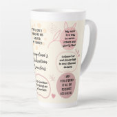 Personalized Christian Daily Affirmations Quotes Latte Mok (Rechterhoek)