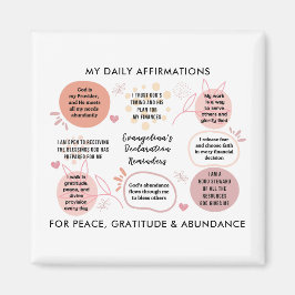 Personalized Christian Daily Affirmations Quotes Magneet