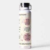 Personalized Christian Daily Affirmations Quotes Waterfles (Achterkant)
