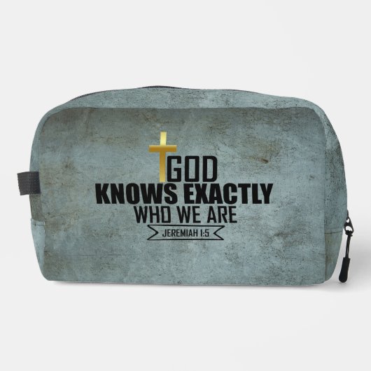 Personalized Christian - Jeremiah 1:5 Toilettasje (Voorkant)