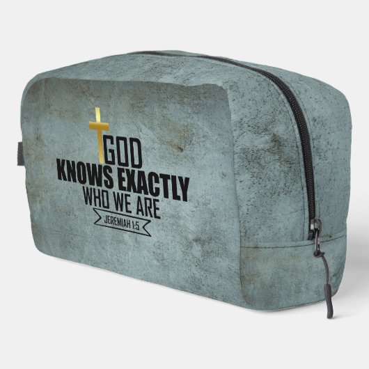 Personalized Christian - Jeremiah 1:5 Toilettasje (Rechterhoek)