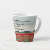 Personalized Christian Latte Mug Latte Mok (Rechterhoek)