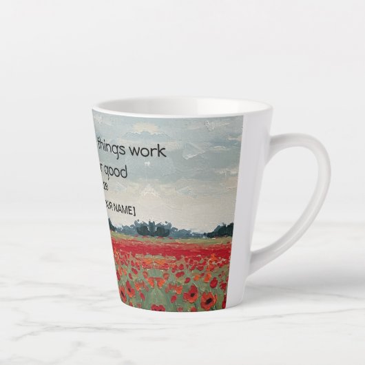 Personalized Christian Latte Mug Mok (Rechts)