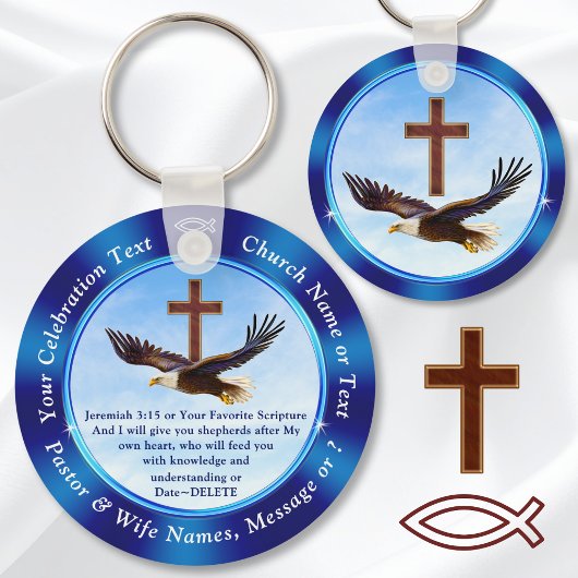 Personalized, Christian Party Favors for Adults Sleutelhanger