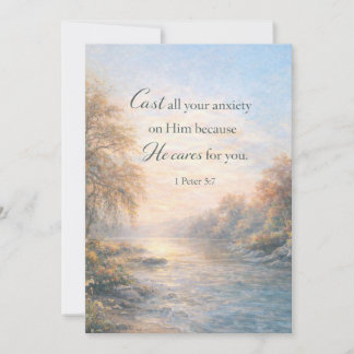 Personalized Christian Scripture Encouragement  Feestdagenkaart