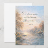 Personalized Christian Scripture Encouragement Feestdagenkaart (Voorkant / Achterkant)