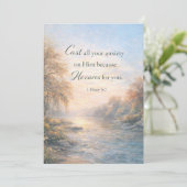 Personalized Christian Scripture Encouragement Feestdagenkaart (Staand voorkant)