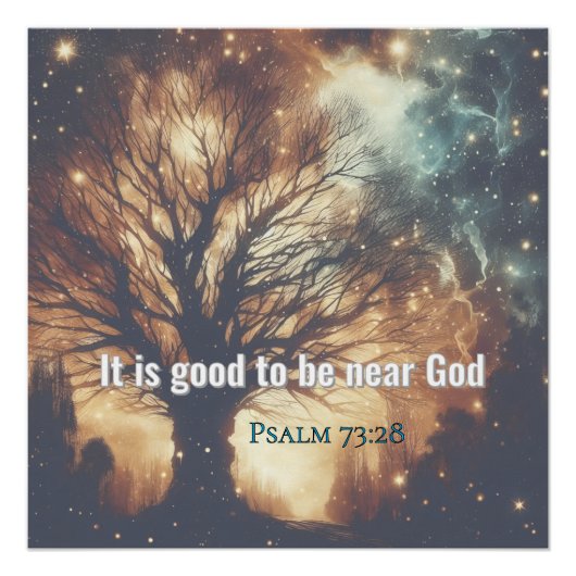 Personalized Christian Scripture Poster – Psalm 73 (Voorkant)