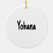 Personalized Christmas Alphabet Y Keramisch Ornament (Achterkant)