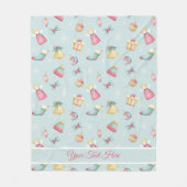 Personalized Christmas Angels Fleece Blanket (Voorkant)