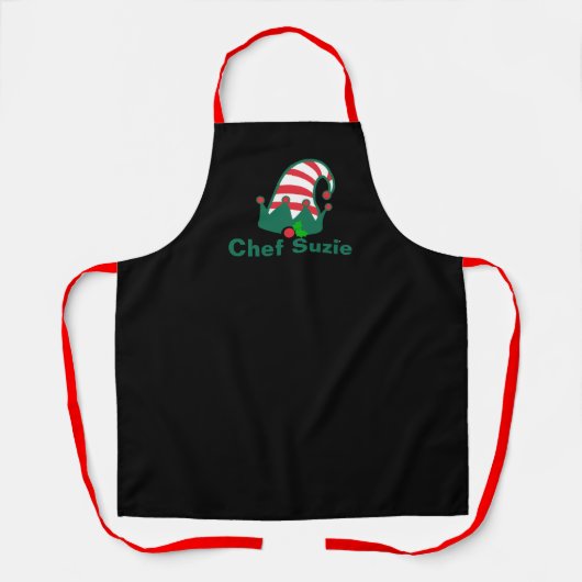 Personalized Christmas Apron For Family Chef Schort (Voorkant)