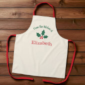 Personalized Christmas Apron From the Kitchen of Schort