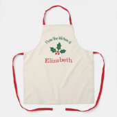 Personalized Christmas Apron From the Kitchen of Schort (Voorkant)