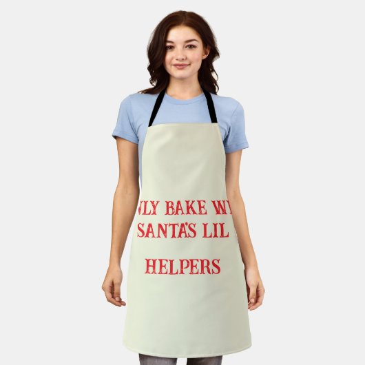 Personalized Christmas Apron - Funny Dog Mom Holid Schort (Gedragen)