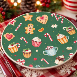 Personalized Christmas Baking Pattern Zandsteen Onderzetter