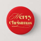 Personalized Christmas Button–Custom Seasonal Pin Ronde Button 5,7 Cm (Voorkant)