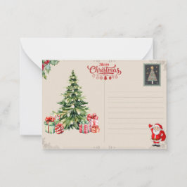 Personalized Christmas Card – Custom Holiday  Notitiekaartje