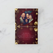 Personalized Christmas Card with Custom Message Bedankkaart (Binnen)