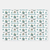 Personalized Christmas Carol Wrapping Paper Sheets (Voorkant 2)